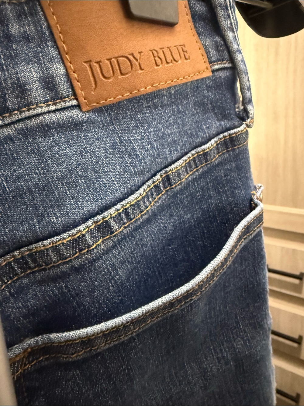 Judy Blue Men's Slim Straight Jeans in Deep Indigo - Picture 5 of 5